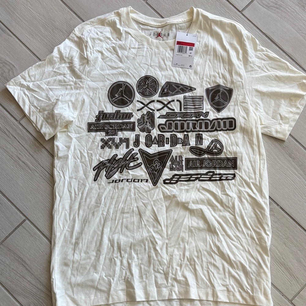 Jordan Cream Graphic Men's T-Shirt